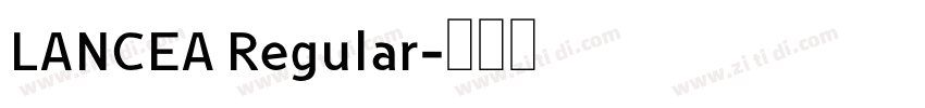 LANCEA Regular字体转换